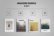 Magazine Bundle Template Indesign, a Magazine Template by Tiempo co (Thumbnail 1 of 9)