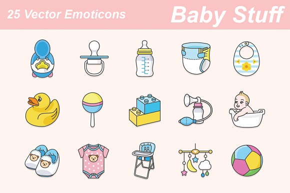 Baby Stuff Icons
