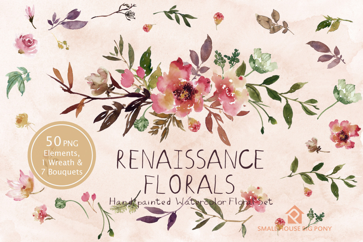 25% off Renaissance Florals, an Illustration by SmallHouseBigPony (Photo 5 of 11)