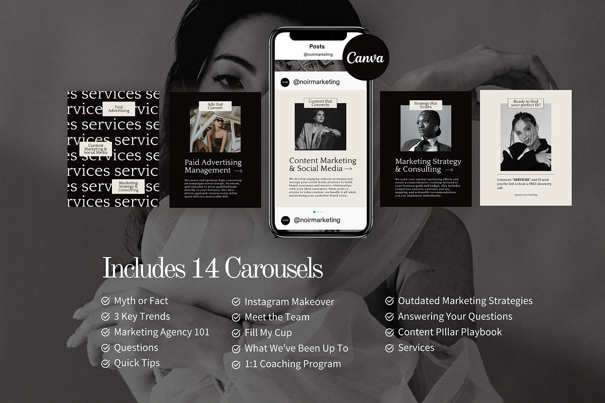 Marketing Agency Instagram Templates preview 6
