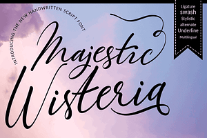 Majestic Wisteria Font