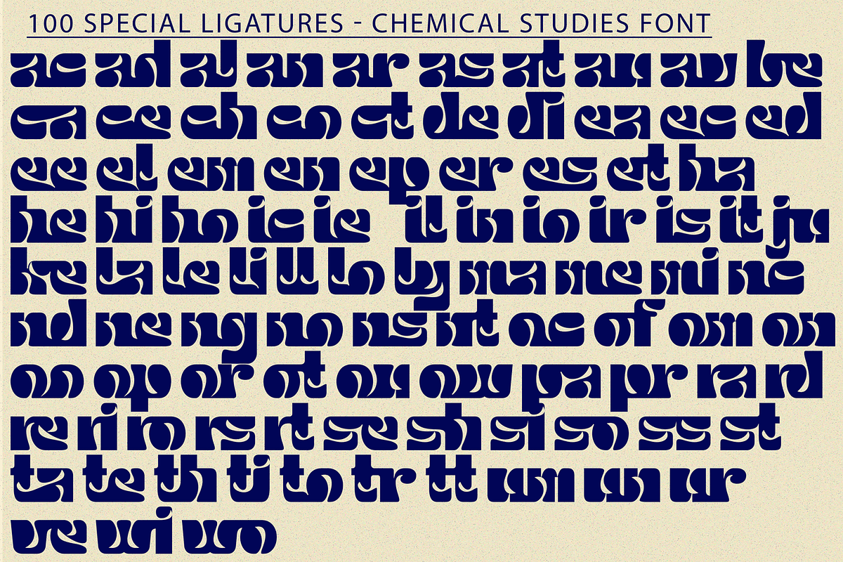 Chemical Studies Font, a Sans Serif Font by 177Studio (Photo 7 of 8)