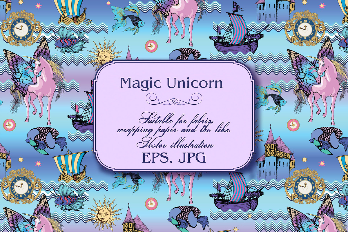 Magic Unicorns - set n1, a Pattern Graphic by Designs by Helen Trupak (Photo 5 of 7)