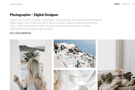 Sophie - Minimal Portfolio Theme, a HTML Template by AntonyChernianu