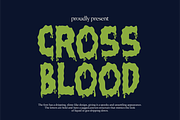 Cross Blood - Blood Font, a Handwritten Font by Berdansabersama (Thumbnail 1 of 8)
