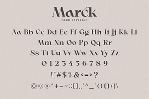 Marck _ Modern Typeface