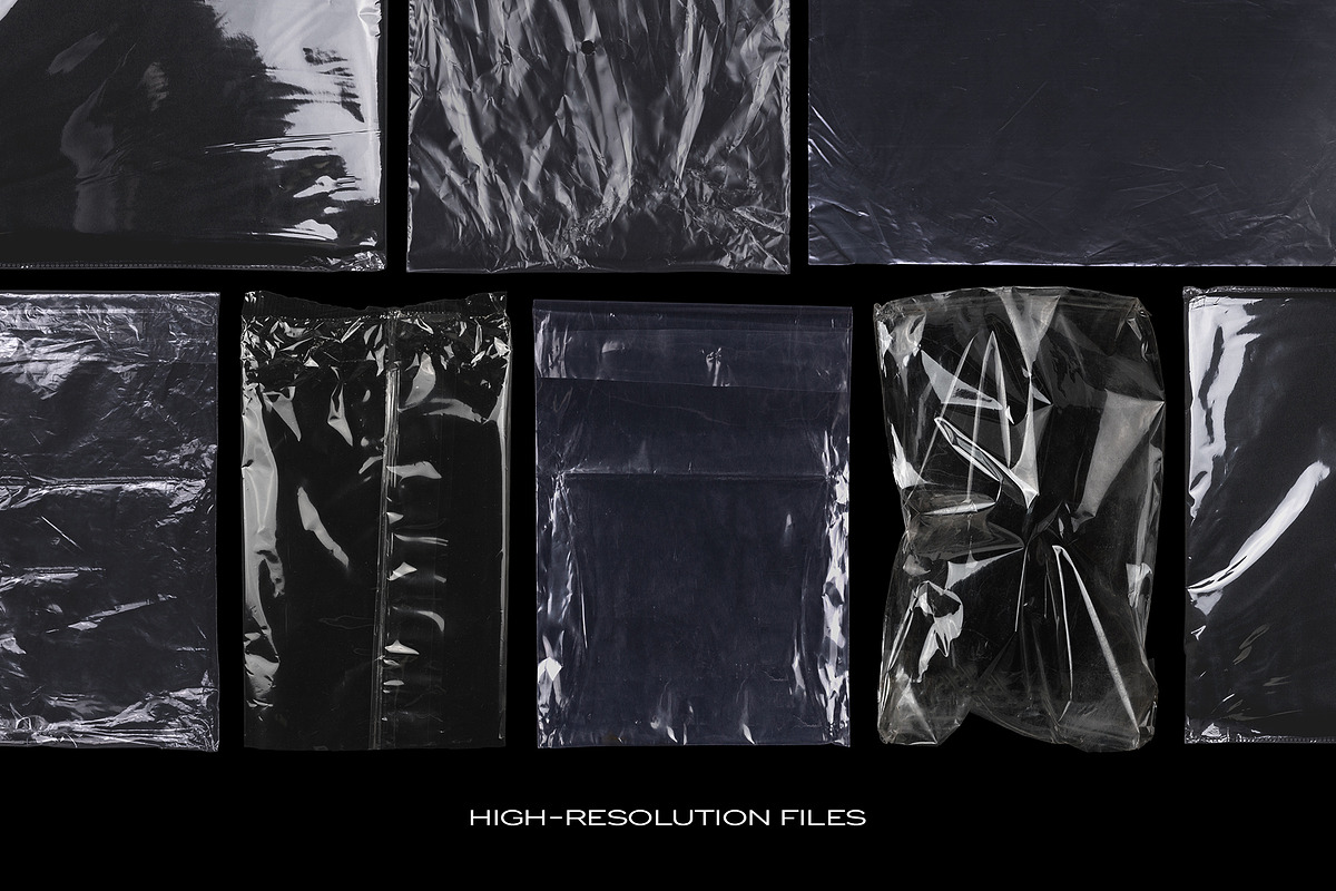 Plastic Bags Texture Branding Bundle, a Texture Graphic by PrintPixel (Photo 3 of 36)