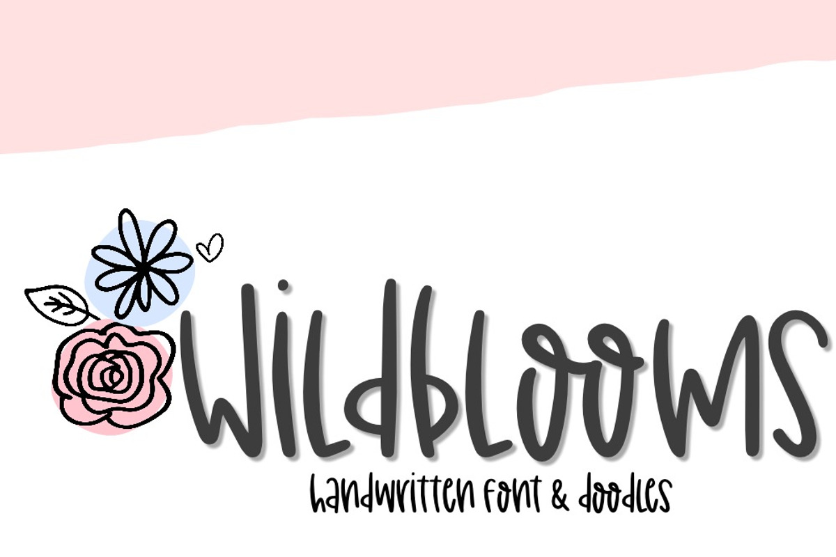 Wildblooms Font & Doodle Duo, a Script Font by Sabrina Schleiger Design (Photo 6 of 6)