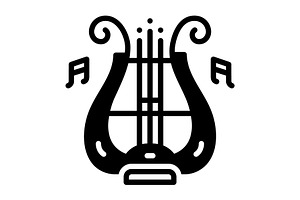 Symphony music solid icon, a Solid Icon by Creative priyanka