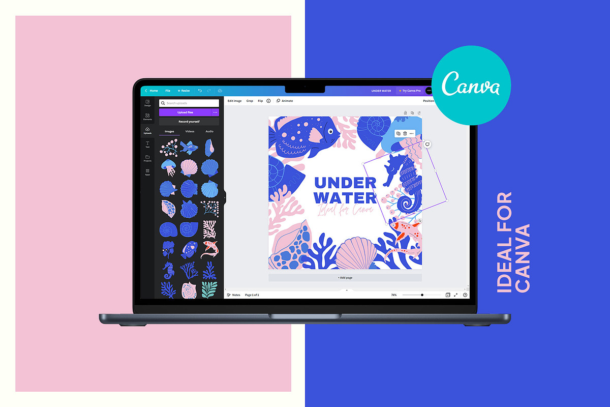 Underwater Wall Art Creator, an Object Graphic by Leleka.Store (Photo 14 of 15)