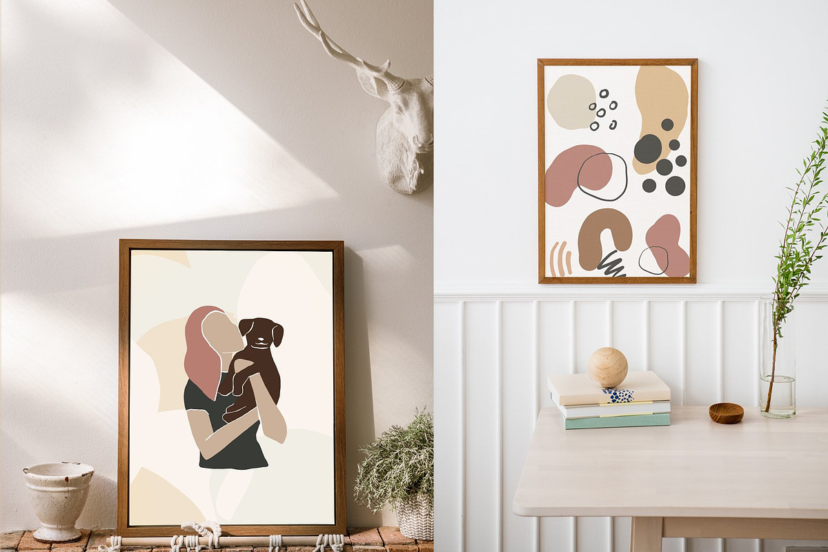 ABSTRACT BUNDLE - woman, flowers, a Person Illustration by Spark Studio Brushes (Photo 7 of 25)