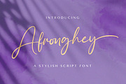 Afronghey - Handwritten Font, a Script Font by StringLabs (Thumbnail 1 of 10)