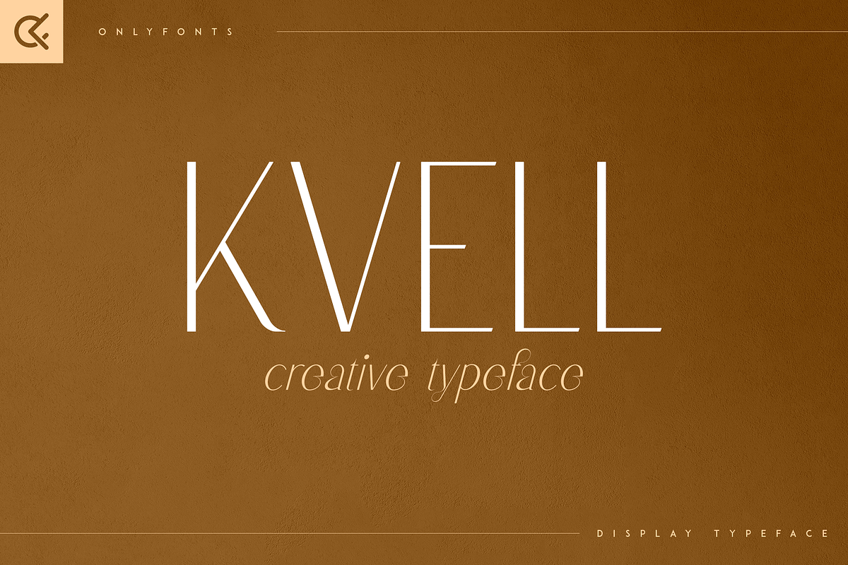 Kvell - elegant display typeface, a Serif Font by Only Fonts (Photo 1 of 10)