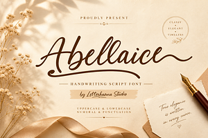 Abellaice Script Font