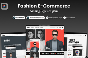 Larish - Fashion E-Commerce Website, a Landing Page Template by SLAB! Design