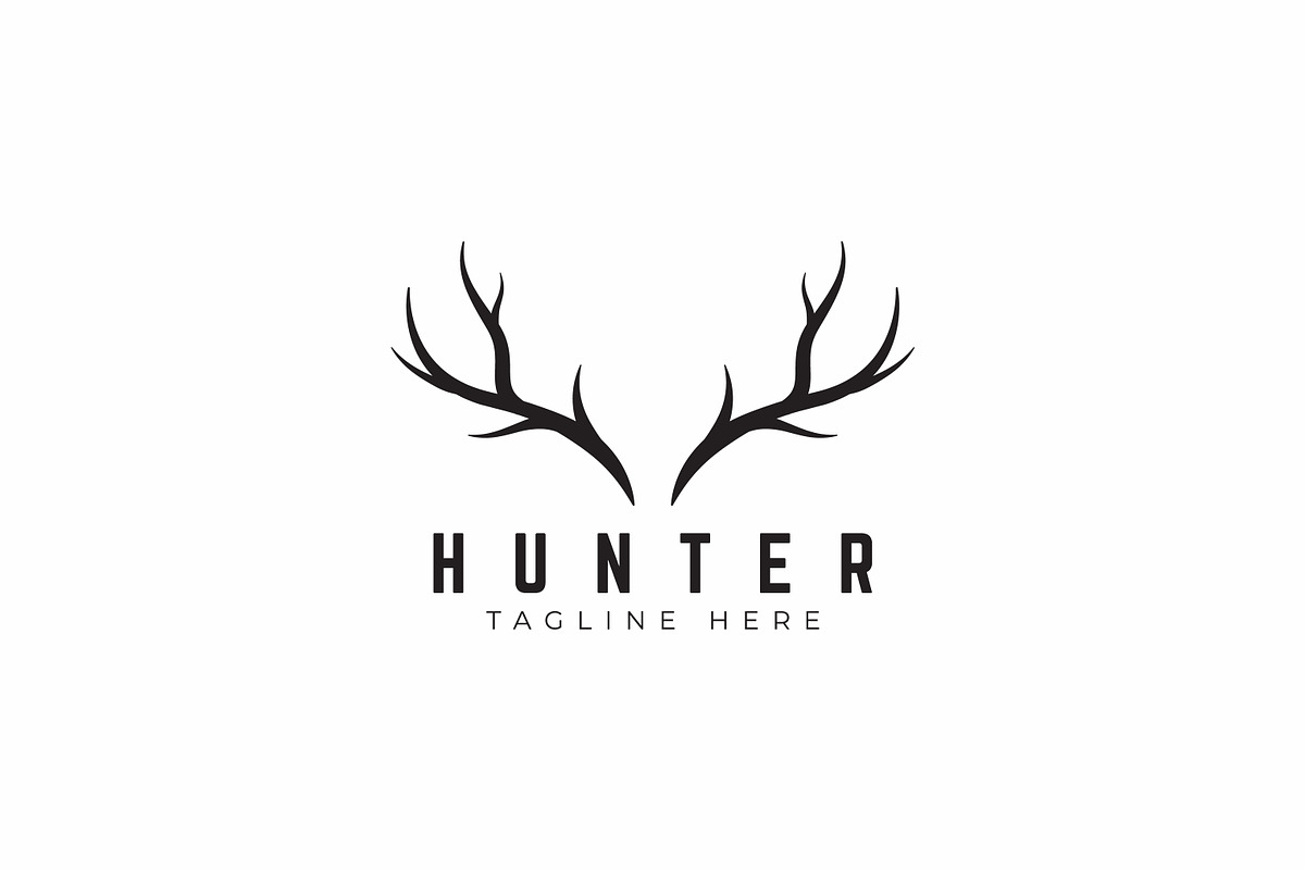 Horn Deer Antler Elk Vintage Logo, a Branding & Logo Template by Signatoro (Photo 1 of 2)