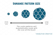 Scale Pattern Brushes for Procreate, a Brush Add-On by AngelfishCreative (Thumbnail 8 of 12)