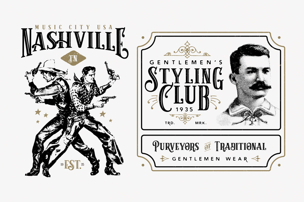 10 Vintage Victorian Badges, a Branding & Logo Template by Chad Alan Steinborn (Photo 8 of 8)