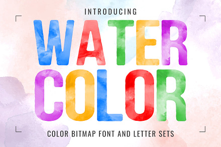 Watercolor Font family