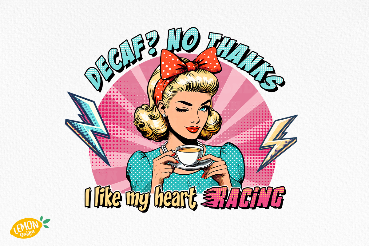 Retro Sarcastic Girl Sublimation, a Person Illustration by LemonDesign (Photo 2 of 11)