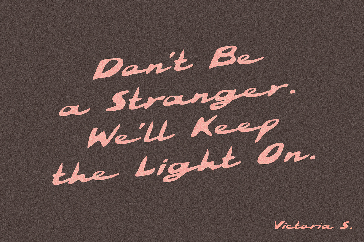 SunfadeMotel Handwritten Bold Script, a Script Font by Struvictory.art (Photo 9 of 9)