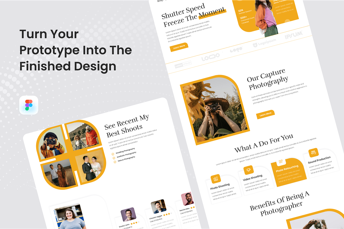 Creative Photography Landing Page, a Landing Page Template by SquidPixey (Photo 4 of 5)
