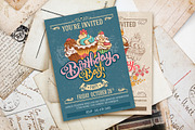 Birthday Bash Invitation Template, an Invitation Template by Vector beauty (Thumbnail 1 of 2)
