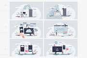 18 Web Technology Concepts, a Person Illustration by VectorMine (Thumbnail 3 of 8)
