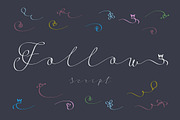 Follow script, a Script Font by Fontop (Thumbnail 1 of 9)