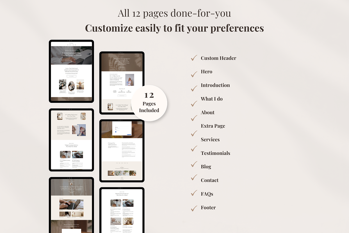 Virtual Assistant Canva Landing Page, a Landing Page Template by GlamWebDesigns (Photo 6 of 8)