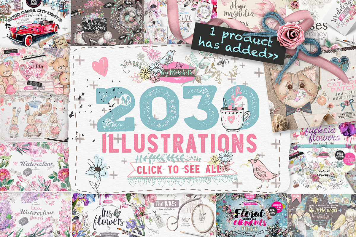 New Update. 2030 in 1 bundle., an Illustration by Alisa Mikibith Art (Photo 2 of 48)