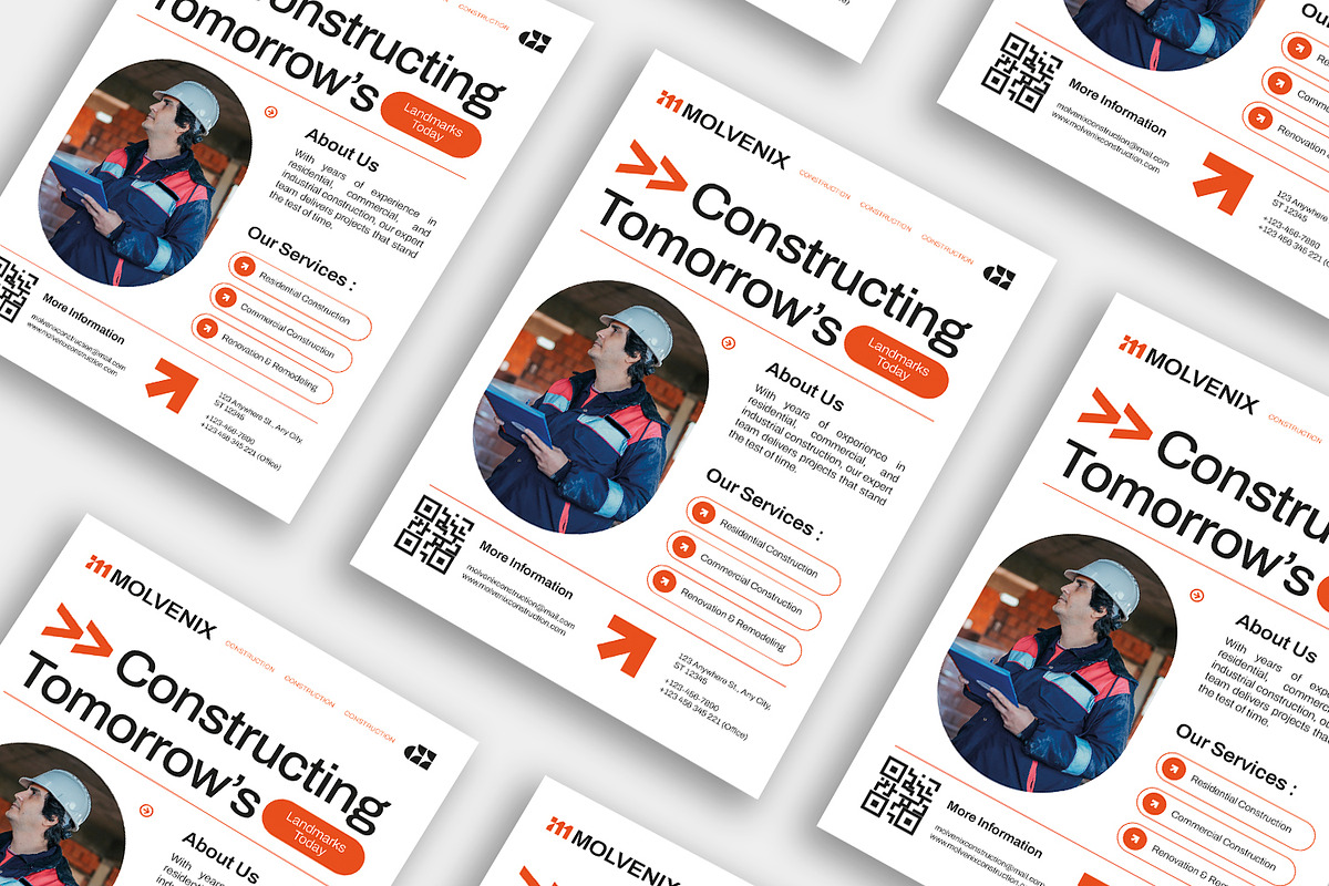Molvenix Construction - Flyer, a Flyer Template by Esensifiksi.studio (Photo 2 of 3)