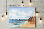 Watercolor Seashells, an Illustration by Irina Diasli (Thumbnail 6 of 9)