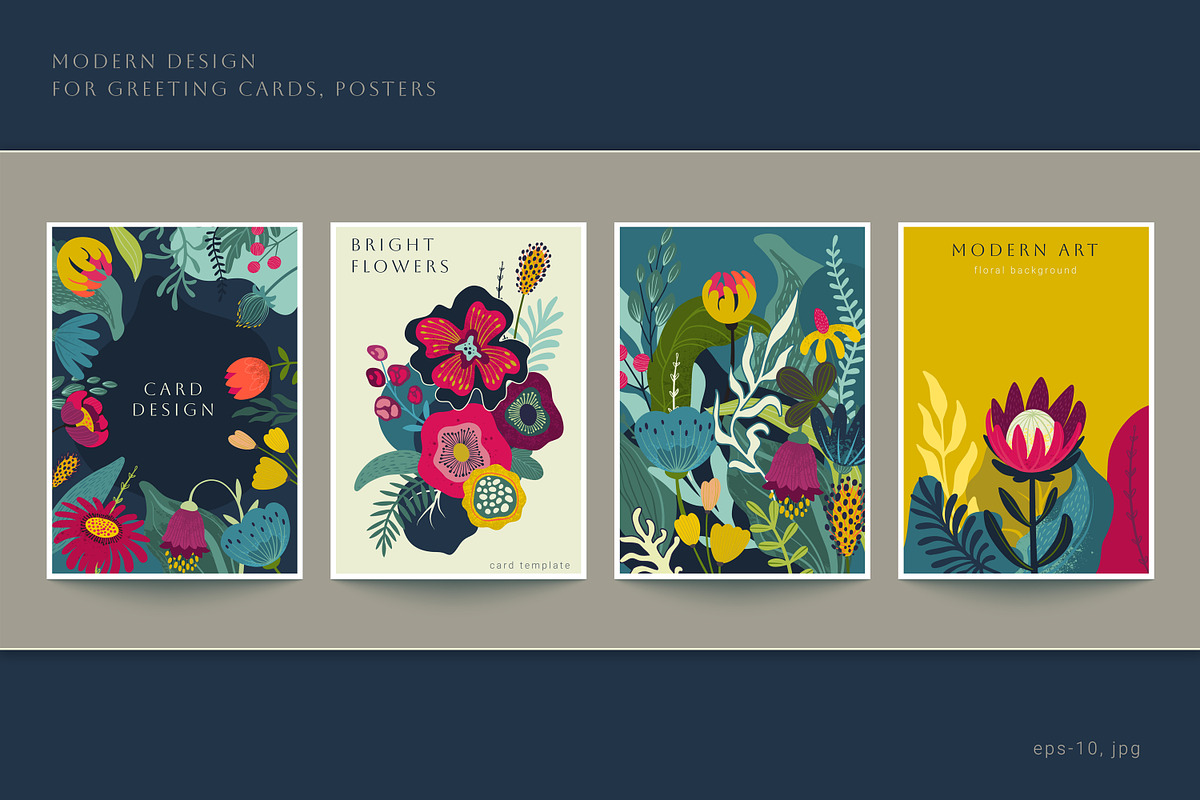 Bright Blossom Vector Collection, a Pattern Graphic by Molly art (Photo 2 of 14)