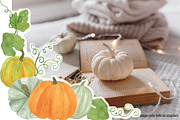Autumn Floral Frames, Wreaths, a Seasonal Illustration by Contes_de_fée (Thumbnail 11 of 12)