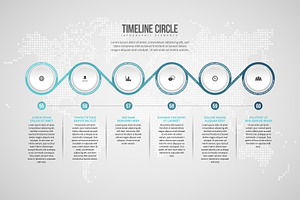 Timeline Circle Infographic