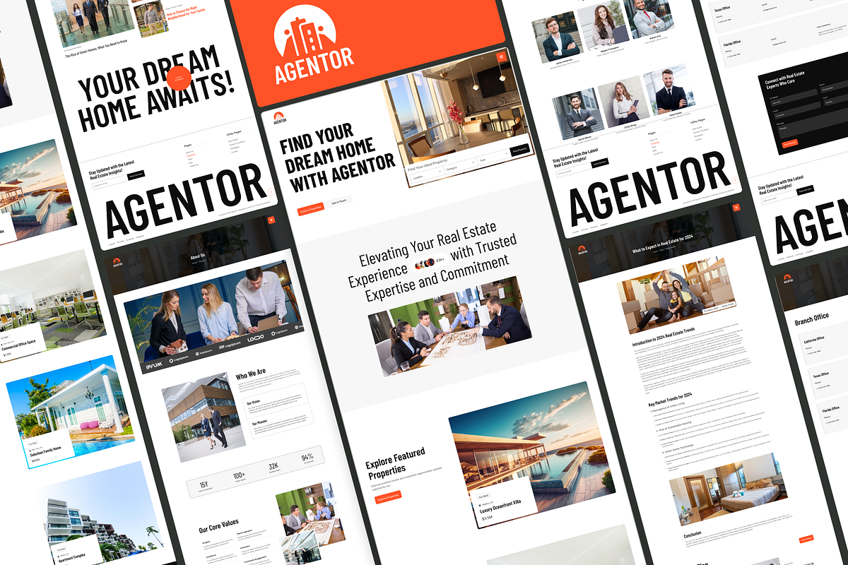 Agentor - Real Estate Website Template preview 5