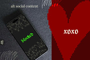 Noir Valentine punk pixel doodles, an Object Graphic by Elena Choo (Thumbnail 10 of 13)