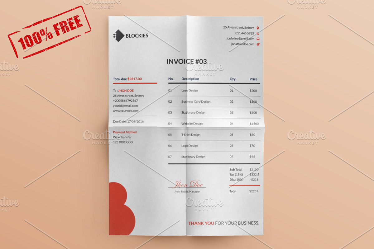 Stationery + Free Flyer & Invoice, a Stationery Template by Pentaclay (Photo 10 of 11)