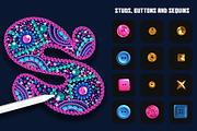 Bead and Gem brushes for Procreate, a Brush Add-On by seamless team (Thumbnail 4 of 7)