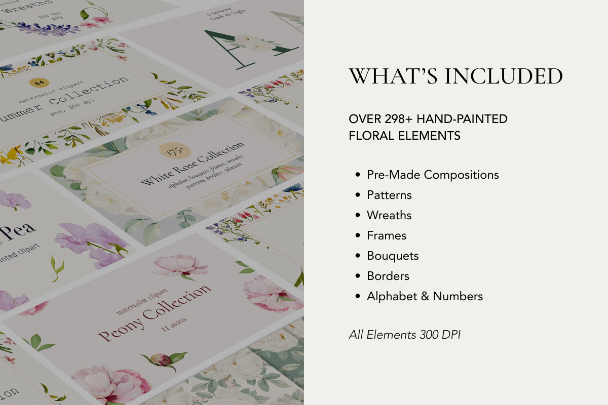 Bundle: 85% OFF Floral Watercolor, an Object Illustration by bloomscape (Photo 2 of 7)