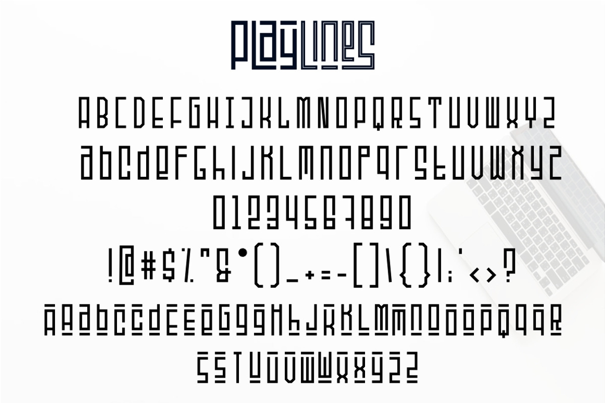 Playlines Typeface preview 8