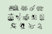 Retro Pickleball Graphic, an Object Graphic by Skilline Supply Co. (Thumbnail 3 of 12)