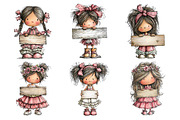 Mothers Day Little Girl Clipart, an Animal Illustration by GatewayDesign (Thumbnail 2 of 5)