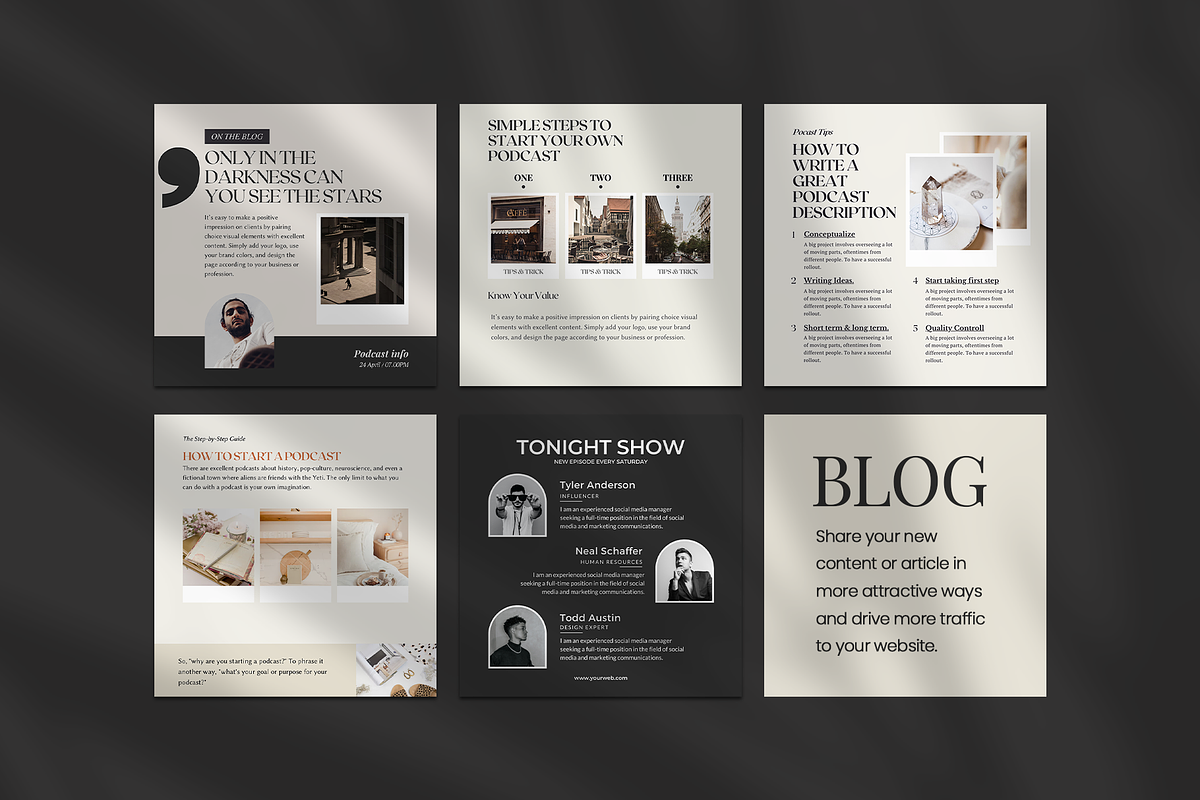 Instagram Podcast Expert CANVA, a Social Media Template by Analogi Studio (Photo 7 of 16)