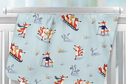 Woodland Winter Foxes Pattern, a Pattern Graphic by Lady Bruniere Design (Thumbnail 7 of 7)