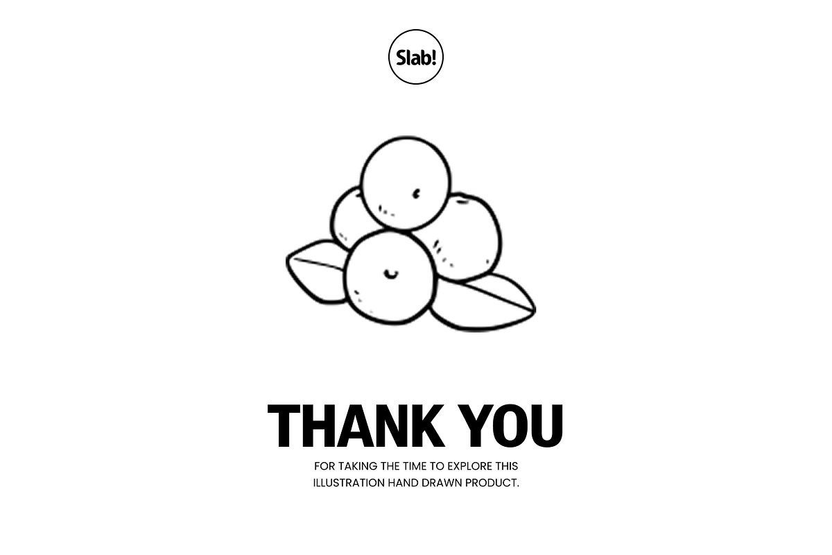 40 Fruit Hand Drawn Illustrations, an Object Illustration by SLAB! Design (Photo 3 of 3)