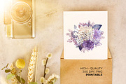 Hydrangea Bouquets Watercolor PNG, an Object Illustration by Mia Digital (Thumbnail 6 of 6)