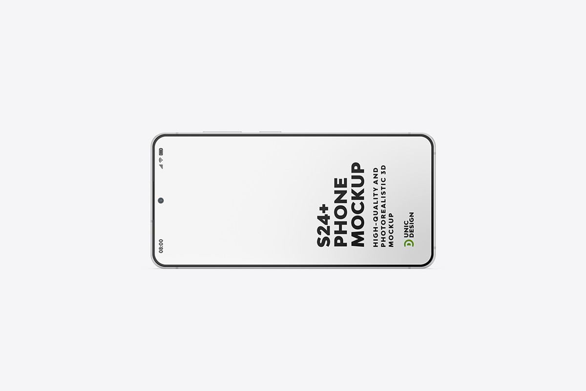 S24+ Phone Mockup, an Android Mockup by UnicDesign (Photo 4 of 10)