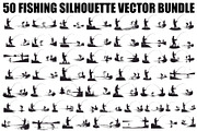 Fishing Silhouette Vector Bundle, an Illustration by hafijul (Thumbnail 1 of 51)